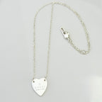Authentic Gucci Heart Trademark Pendant Sterling Silver 925 Women’s Necklace 48cm With Packaging