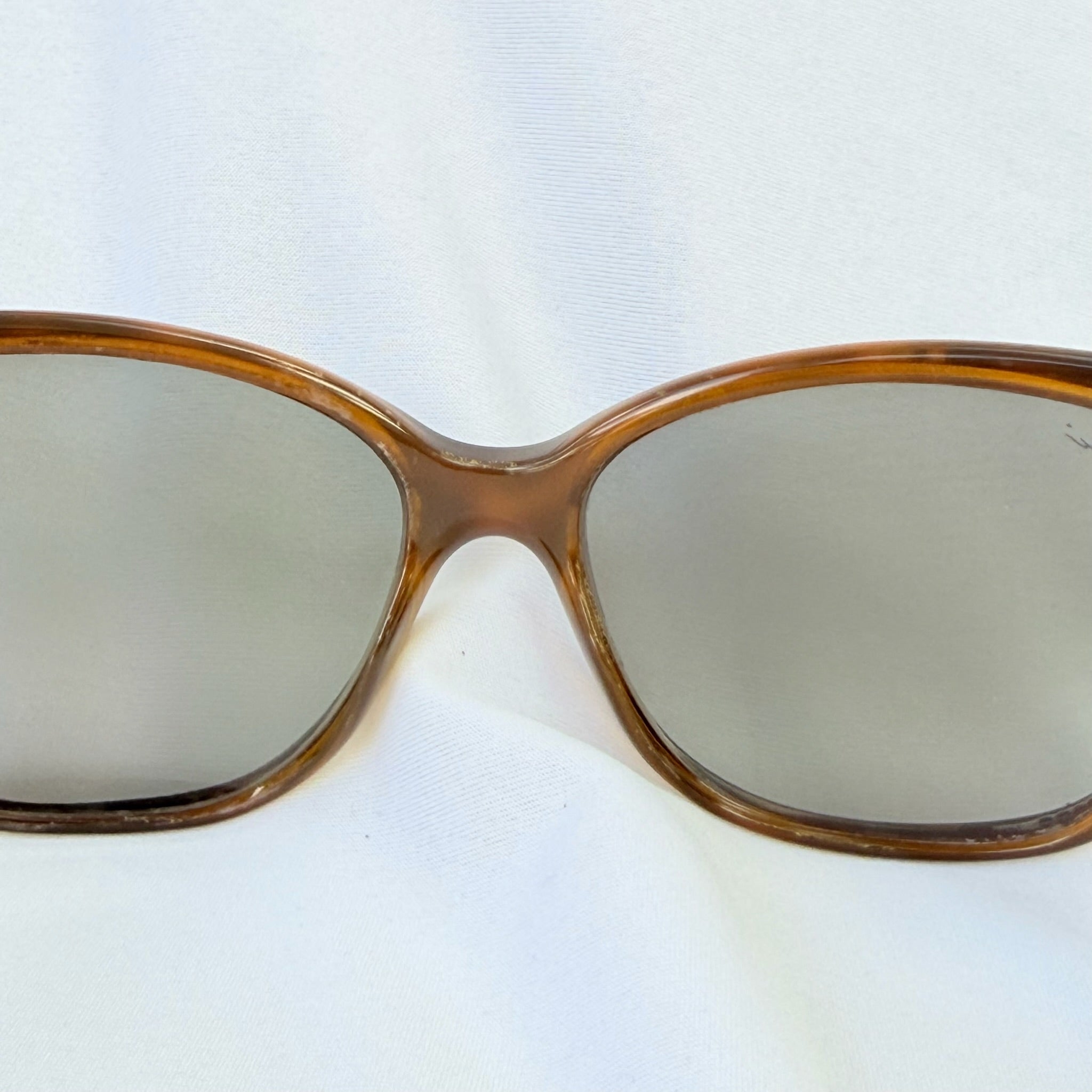 Authentic Gucci Cat Eye Tortoiseshell Brown Polarised GG Fabric Sunglasses
