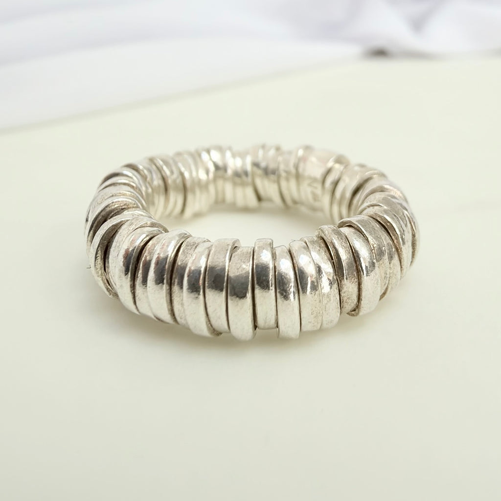 Links Of London Sweetie Rings Sterling Silver 925 Elasticated Adjustable Size N, 54mm