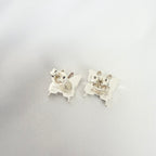 Gucci Butterfly Stud Sterling Silver 925 Women's Earrings With Packaging