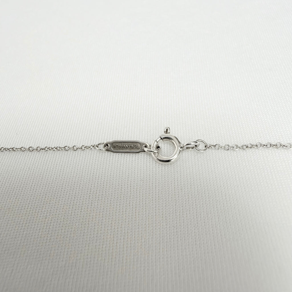 Tiffany&Co. Return to Tiffany Medium Heart Women's Necklace Silver 925 Sterling 19 inches With Pouch