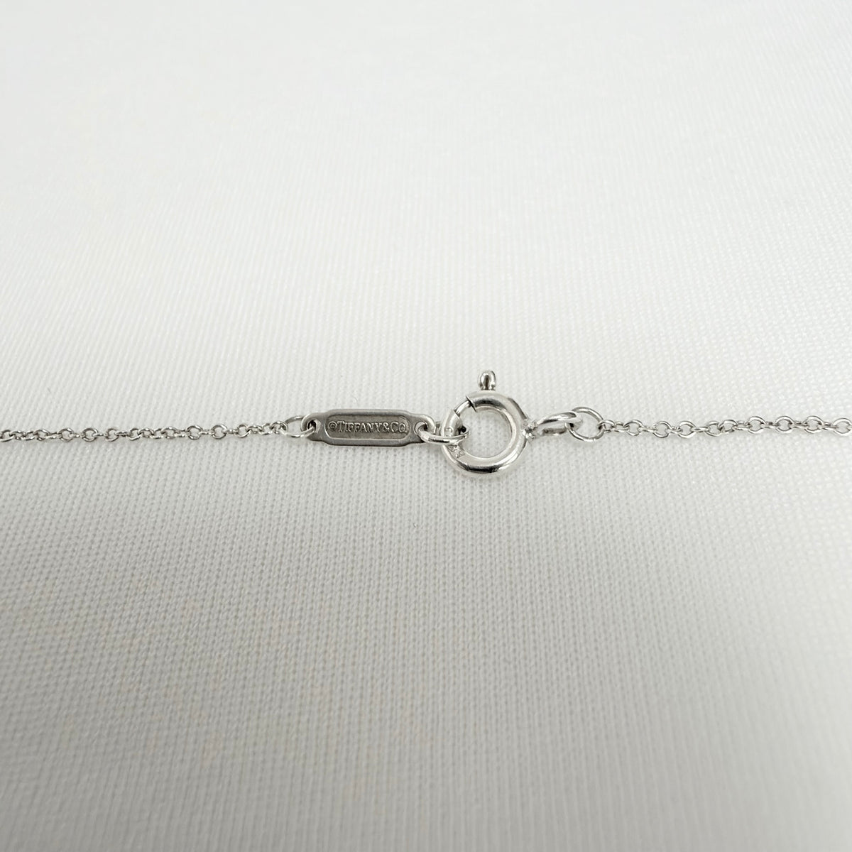 Tiffany&Co. Return to Tiffany Medium Heart Women's Necklace Silver 925 Sterling 19 inches With Pouch