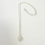 Gucci Interlocking GG Pendant Sterling Silver 925 Necklace 19 Inches With Packaging