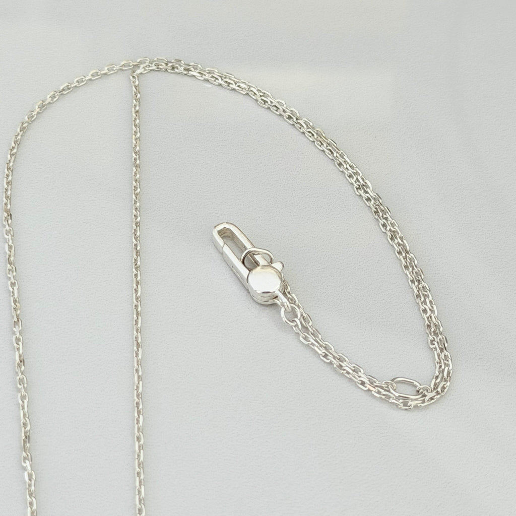Authentic Gucci Heart Trademark Pendant Sterling Silver 925 Women’s Necklace 48cm With Packaging