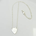 Authentic Gucci Heart Trademark Pendant Sterling Silver 925 Women’s Necklace 48cm With Packaging