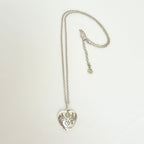 Gucci Blind for Love Heart Pendant 925 Sterling Silver Women's Necklace 18-20 inches With Packaging