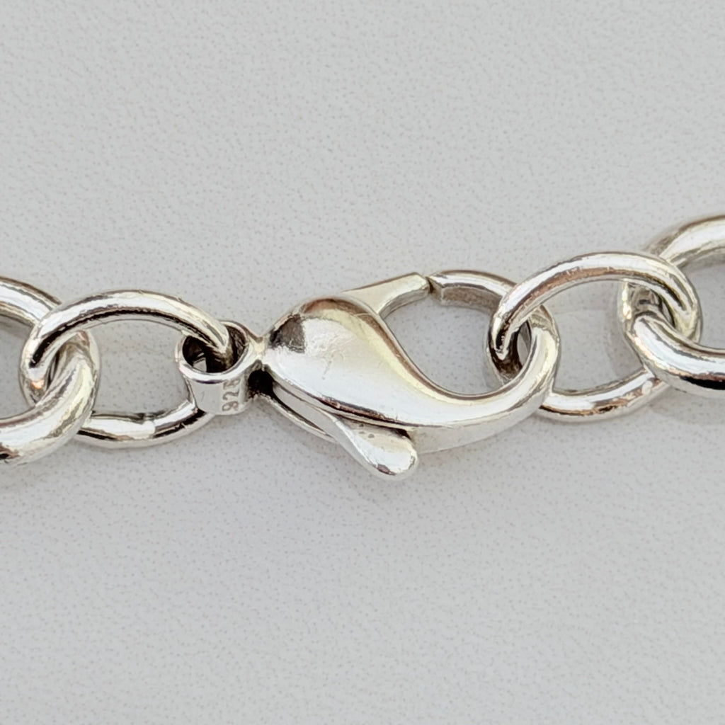 Authentic Tiffany & Co. Sterling Silver 925 Medium Heart Pendant Choker Necklace With Pouch 15 inches