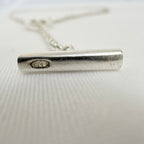 Links Of London Sterling Silver 925 T-bar Necklace 15.5 Inches With Packaging