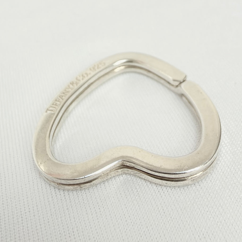 Tiffany&Co. Open Heart Key Ring Sterling Silver 925