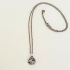 Authentic Gucci Interlocking GG Aged Sterling Silver 925 Necklace With Pouch