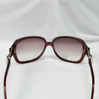 Vintage Gucci GG 3006/S "Queen Bow" Buckle Oversized Butterfly Burgundy sunglasses