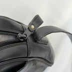 Vintage Gucci Black GG Monogram Canvas/Leather Small Crossbody Handbag