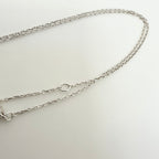 Gucci Heart Butterfly Charm Sterling Silver 925 Women's Necklace 17.5-19” With Packaging