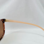 Prada Cat Eye Square Metal Corners Women's Sunglasses Pink Tortoiseshell SPR 01O polarised