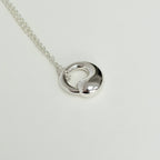 Authentic Tiffany & Co. Elsa Peretti Small Eternal Circle Sterling Silver 925 Necklace With Packaging 16 Inches