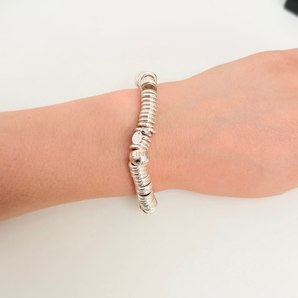 Vintage Links of London Silver Sweetie Bracelet Sterling Silver 925 18cm With Packaging