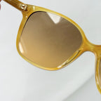 Prada Cat Eye Square Metal Corners Women's Sunglasses Brown Tortoiseshell SPR 01O