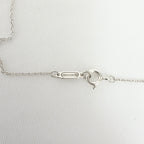 Tiffany & Co. 727 Fifth Avenue Script Medium Heart Sterling Silver 925 Necklace 22.5 Inches