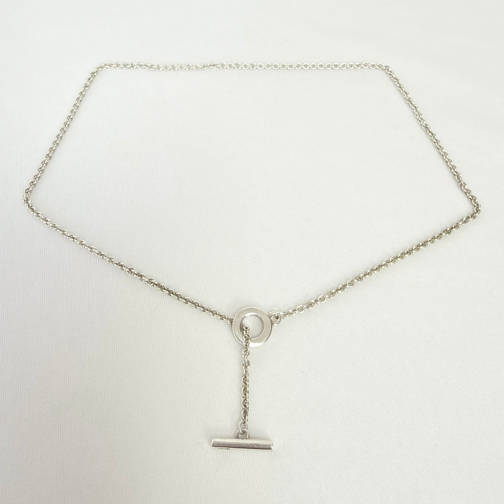 Links Of London Sterling Silver 925 T-bar Necklace 15.5 Inches With Packaging