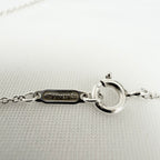 Tiffany&Co. Return to Tiffany Medium Heart Key Lock Women's Necklace Silver 925 Sterling 16 inches With Packaging