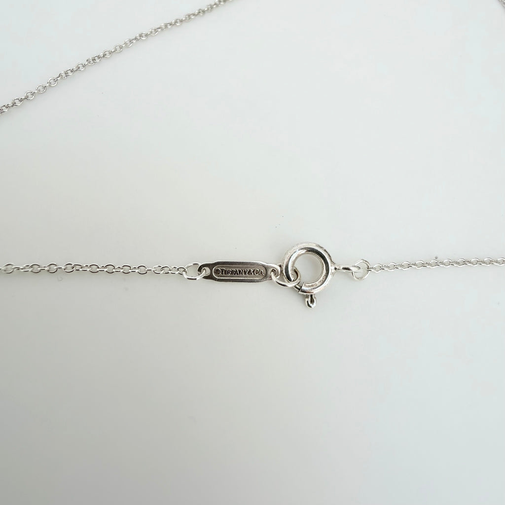 Tiffany & Co. Return to Tiffany Small Heart Women's Necklace 925 Sterling Silver 17.5 Inches