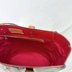 Louis Vuitton Vernis Patent Leather Black Reade MM Tote Bag Redyed Restored
