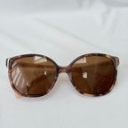 Prada Cat Eye Square Metal Corners Women's Sunglasses Pink Tortoiseshell SPR 01O polarised