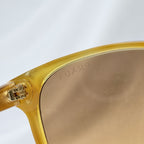 Prada Cat Eye Square Metal Corners Women's Sunglasses Brown Tortoiseshell SPR 01O