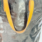 Louis Vuitton Vernis Patent Leather Black Reade MM Tote Bag Redyed Restored