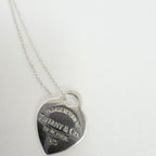 Tiffany & Co. Return to Tiffany Small Heart Necklace 925 Sterling Silver 18 Inches With Packaging