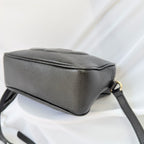 Gucci Black Grained Leather Soho Disco Small Women’s Crossbody Shoulder Handbag. Repaired