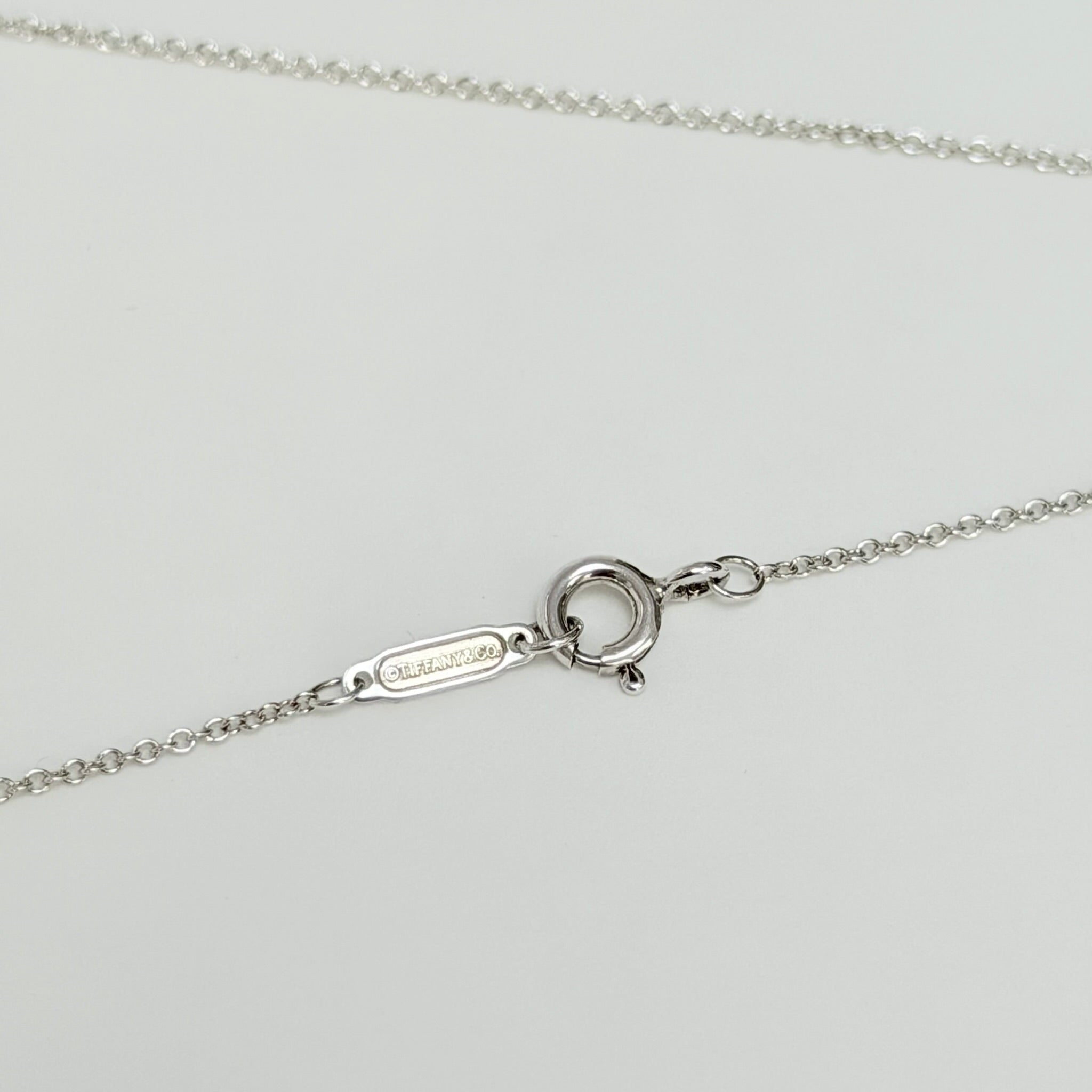 Authentic Tiffany & Co. Return to Tiffany Small Heart Women's Necklace 925 Sterling Silver 16.5 inches