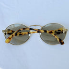Prada Retro 70’s Style Round Oval Brown Tortoiseshell Sunglasses PR 55TS