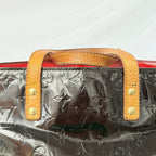 Louis Vuitton Vernis Patent Leather Black Reade MM Tote Bag Redyed Restored
