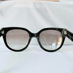 Authentic Prada Round Cat Eye Black Thick Frame Oversized Women’s Sunglasses