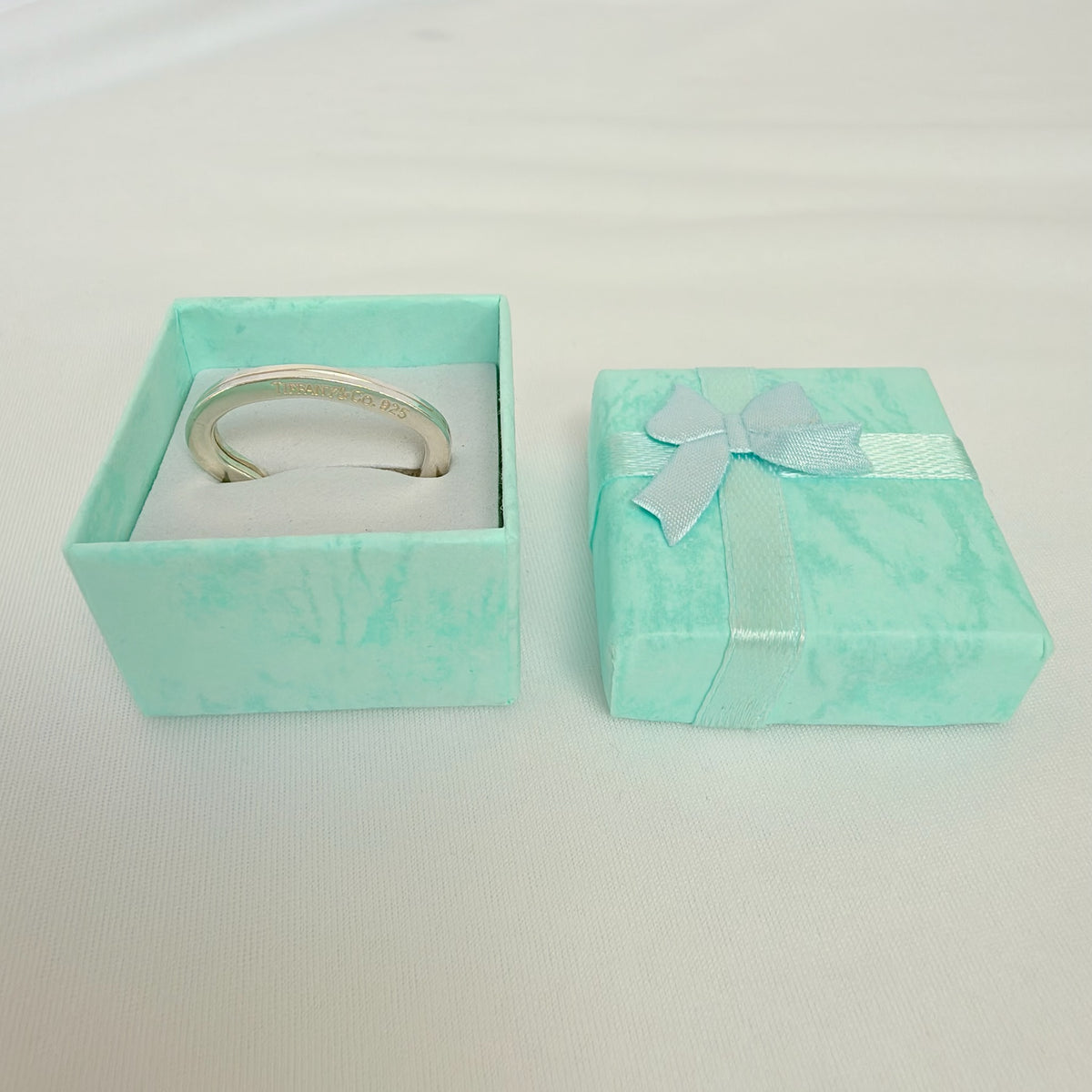 Tiffany&Co. Open Heart Key Ring Sterling Silver 925
