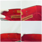 Louis Vuitton Vernis Patent Leather Black Reade MM Tote Bag Redyed Restored