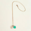 Tiffany & Co. Return to Mini Double Blue Heart Women's Necklace 18 Inches Sterling Silver 925 With Packaging