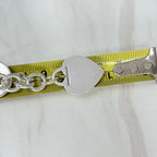 Authentic Vintage Tiffany & Co. Sterling Silver 925 Toggle Heart Pendant Choker Necklace With Pouch 16 inches