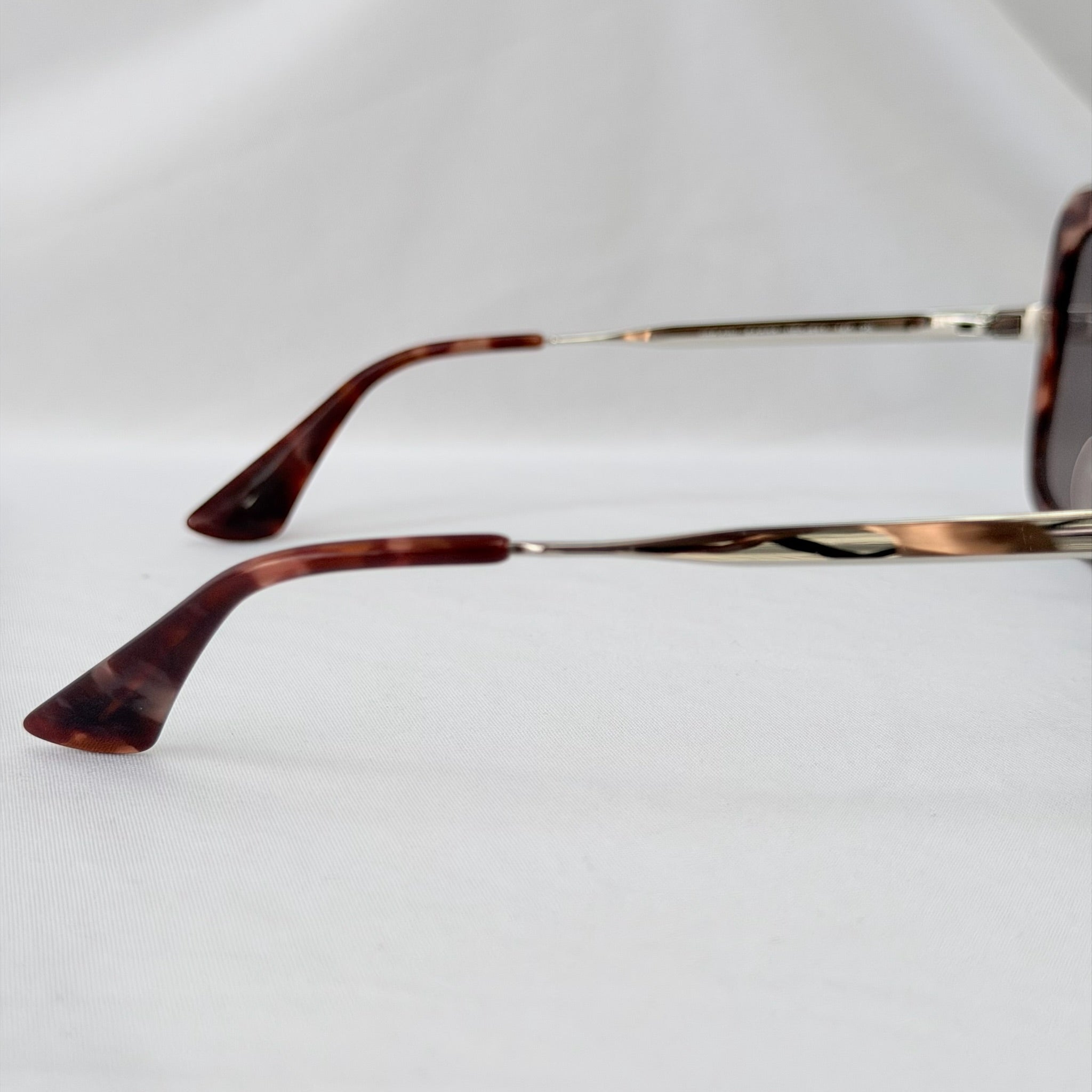 Prada PR 57US Catwalk Cinema Red Tortoiseshell Irregular Oversized Square Sunglasses