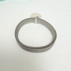 Tiffany&Co. Somerset Stretch Mesh Stainless Steel Bracelet With Sterling Silver 925 Clasp Medium Heart 16cm With Packaging
