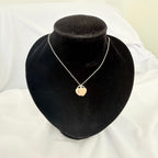 Tiffany & Co. Return to Mini Double Pink Heart Women's Necklace 17 Inches Sterling Silver 925
