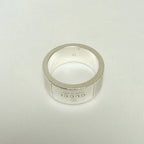 Gucci Sterling Silver 925 Wide 12mm Band Trademarked Ring Size 13, UK M/N, EU 53