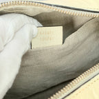 Authentic Gucci GG Bree Cream Leather Brown Canvas Crossbody Women's Bag With Dust bag