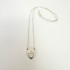 Authentic Gucci Heart Trademark Pendant Sterling Silver 925 Women’s Necklace 48cm