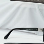 Authentic Gucci Black Silver Cat Eye Square Lens Unisex Sunglasses With Case