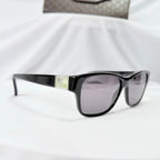 Authentic Gucci Black Silver Cat Eye Square Lens Unisex Sunglasses With Case