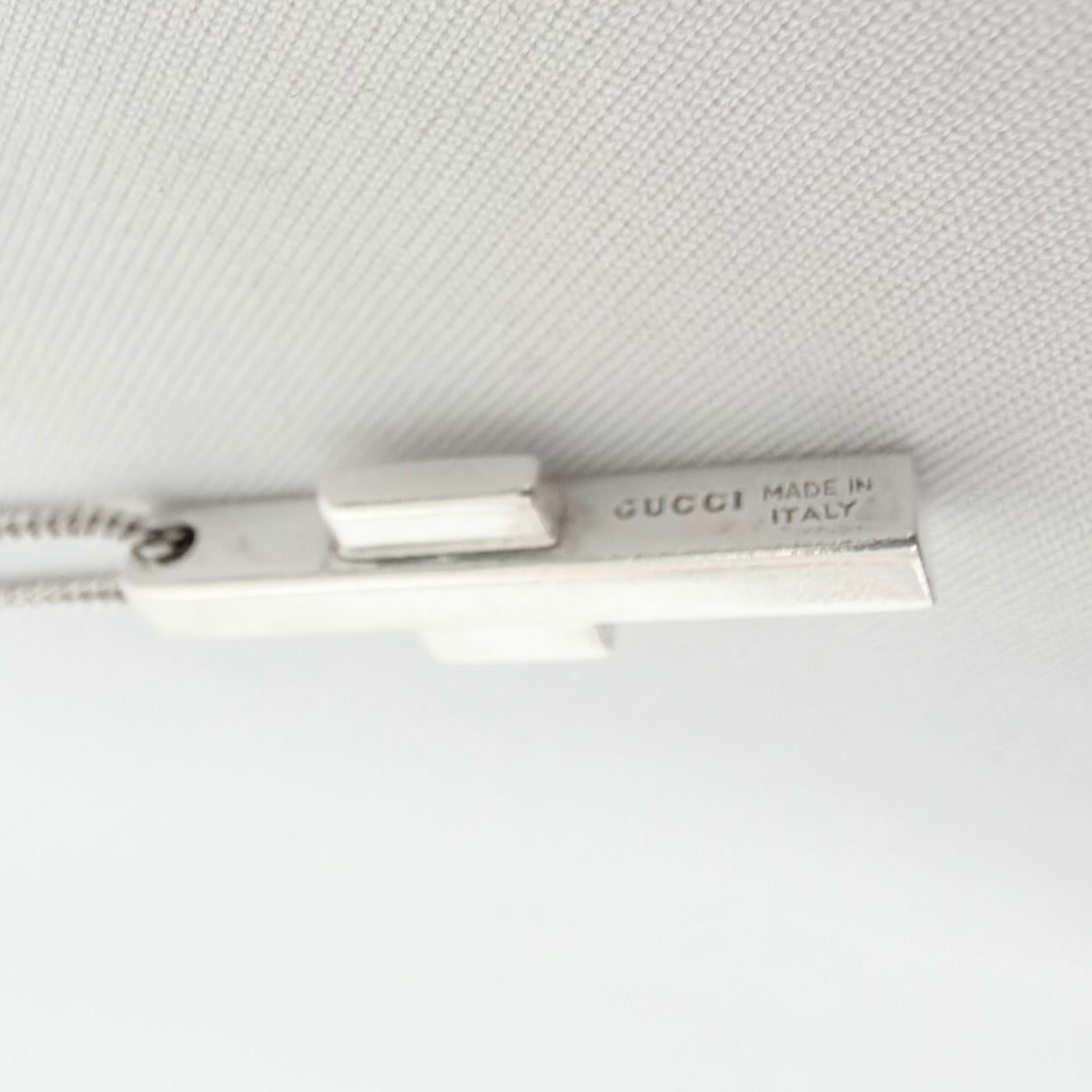 Gucci Vintage Unisex Asymmetric Cross Abstract Pendant Sterling Silver 925 Necklace 18 Inches With Packaging