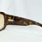 Gucci GG 2592/S Vintage Brown Tortoiseshell Rectangular Women’s Sunglasses With Case