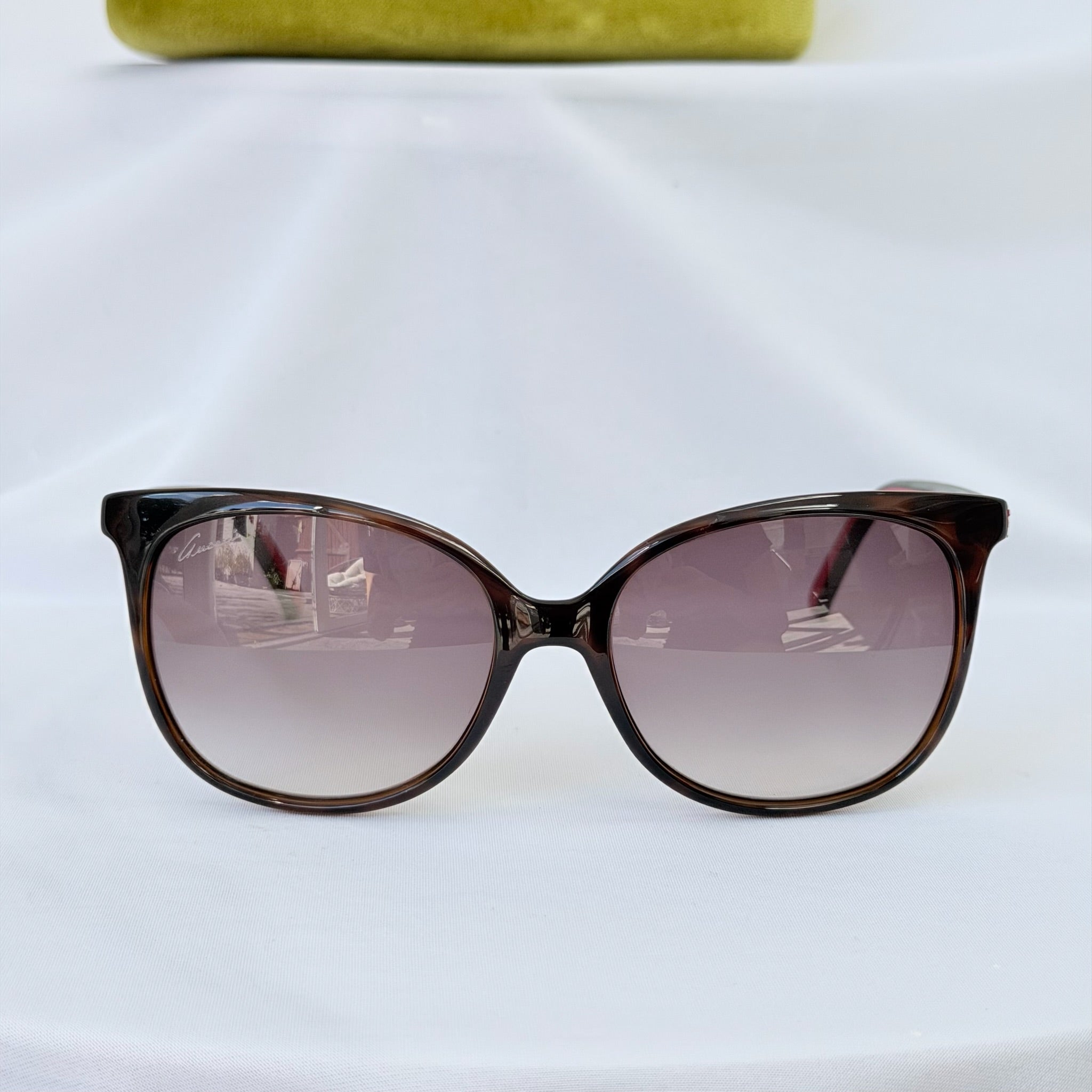 Gucci Cat Eye Black Green Red GG 3649/S 56mm Women’s sunglasses